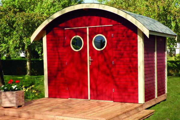 Joda Gerätehaus Rerik 30/20 Rot RAL 3011 / Weiß RAL 9016 VE = 000