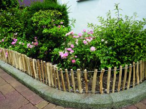 Haselnuss Rollbeetgrenze 500 x 30 cm, Lattenabstand 3-4 cm VE = 036