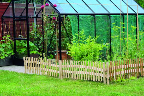Steckbeetgrenze, Haselnuss naturbelassen 120 x 35 cm VE = 060 – Bild 2