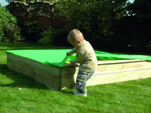 Abdeckhaube für Sandkiste, quadratisch 200 x 200 cm, PVC mit Gummizug VE = 020