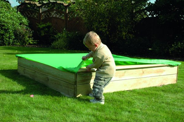 Abdeckhaube für Sandkiste, quadratisch 200 x 200 cm, PVC mit Gummizug VE = 020