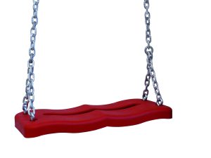 Schaukelsitz aus Gummi, rot öffentlicher Bereich VE = 005