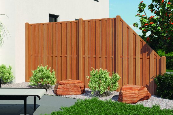 Borneo Bohlenzaun Bangkirai 90x180/90 cm VE = 006, FSC-zertifiziert (FSC 100%) – Bild 2