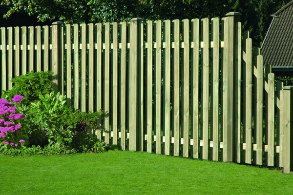 Cadiz classic Staketen-Sichtschutzzaun 87 x 172/90 cm Abschluß VE = 006 – Bild 2