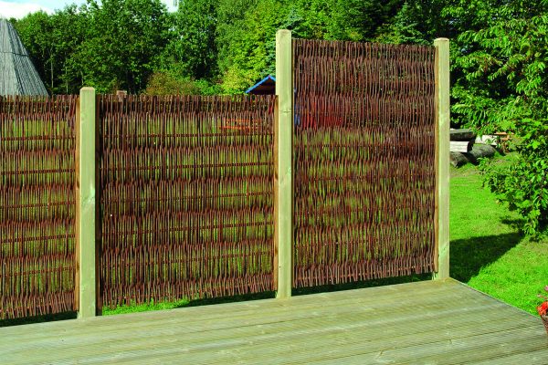 Hamdorf Flechtzaun Weide, ölimpr. 120 x 140 cm, mit Seitenrahmen VE = 025