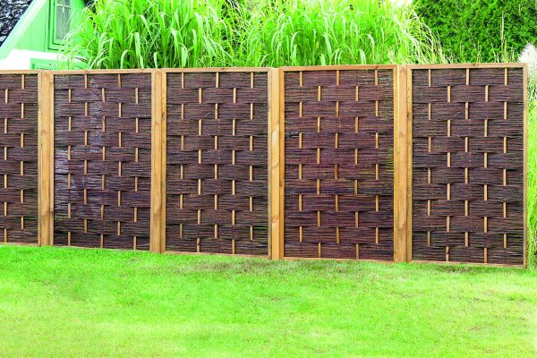 Hulteby Flechtzaun Weide, ölimpr. 120 x 180 cm, mit umlaufendem Rahmen VE = 025 – Bild 2