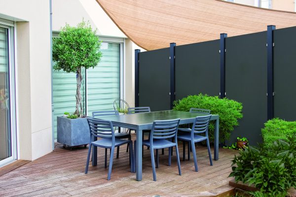 Kingston Systemzaun HPL Anthrazit 120x183 cm VE = 000 – Bild 2