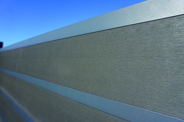 Kingston cWPC Systemzaun Anthrazit One (12 St./147 mm), inkl. Alu-Leisten VE = 000, 178 x 183 cm (B x H) – Bild 8