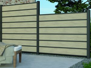 Kingston Systemzaun Zierleiste 1780 mm, Alu Anthrazit, 30 x 20 mm