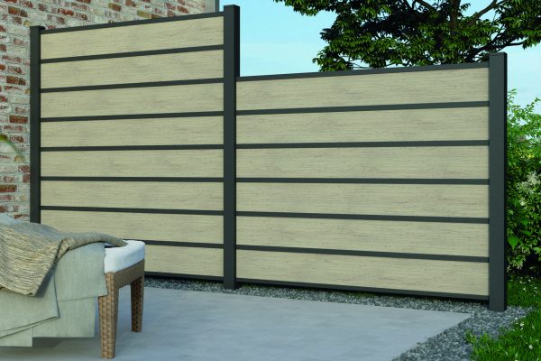 Kingston Systemzaun Zierleiste 1780 mm, Alu Anthrazit, 30 x 20 mm