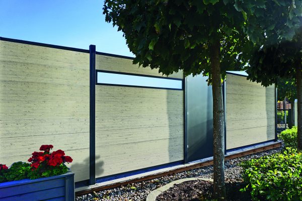 Kingston Systemzaun HPL Anthrazit 120x183 cm VE = 000