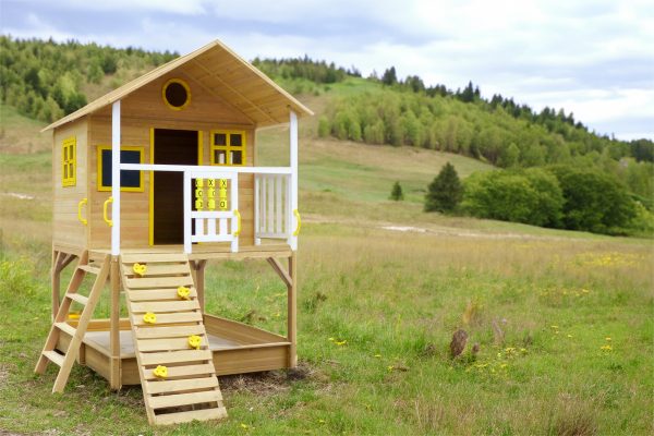 Kinderspielhaus Svante, ohne Rutsche 272x237x291 cm, Bausatz, kartonverpackt VE = 000, farbvorbehandelt – Bild 2