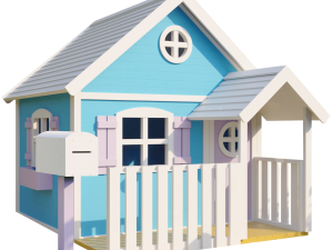 Kinderspielhaus Elsa inkl. Briefkasten 230x194 cm, Bausatz, kartonverpackt VE = 000, farbvorbehandelt