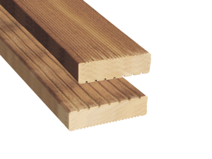 Bangkirai Terrassendiele Kombiprofil 38x145 mm, Länge 4270 mm VE = 060, FSC-zertifiziert (FSC 100%)