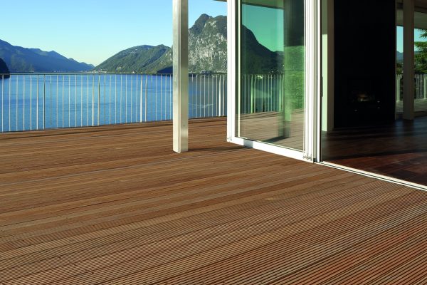 Bangkirai Terrassendiele Kombiprofil 25x145 mm, Länge 2750 mm VE = 126, FSC-zertifiziert (FSC 100%) – Bild 4