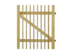 Robinien Pforte Lattenabstand 7-8 cm 100 x 120 cm, inkl. Beschlag VE = 005