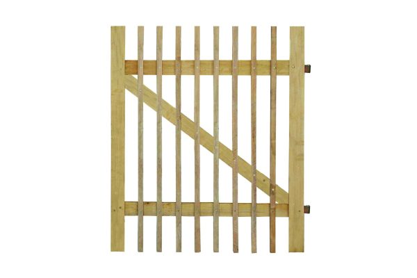 Robinien Pforte Lattenabstand 7-8 cm 100 x 90 cm, inkl. Beschlag VE = 005
