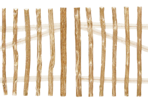 Haselnuss Doppeltor Lattenabstand 3-4 cm 300 x 50 cm, inkl. Beschlag VE = 003