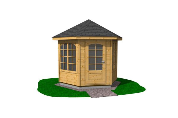 6-Eck Pavillon Dahlem Typ II Ø 300 cm in 28 mm – Bild 2