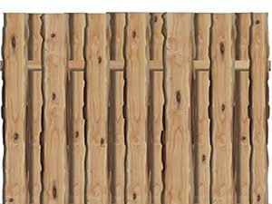 Bohlenzaun Ponderosa Exklusiv, gehobelt 180 x 150 cm, Lärche KD 18 % VE = 016