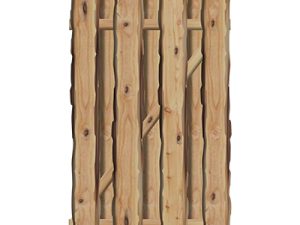 Bohlenzauntür Ponderosa Exklusiv, geh. 100 x 180 cm, Lärche KD 18 % VE = 006