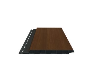 Fassadenprofil mit Schattenfuge, foliert 17x180 mm, Länge 6,0 m, honey oak Pflegeleicht aus langlebigem Fenster-PVC