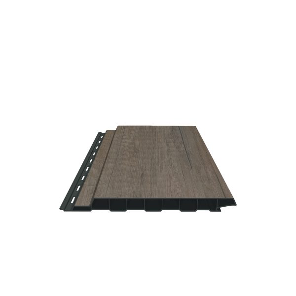 Fassadenprofil, foliert 17x180 mm, Länge 6,0 m, monument oak Pflegeleicht aus langlebigem Fenster-PVC
