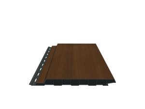 Fassadenprofil, foliert 17x180 mm, Länge 6,0 m, honey oak Pflegeleicht aus langlebigem Fenster-PVC