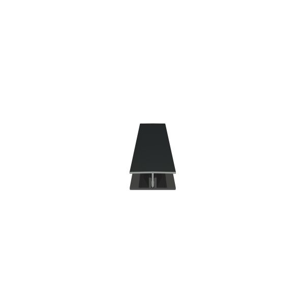 H-Profil für Fassadenprofil, foliert 50 mm, Länge 6,0 m, anthrazitgrau zweiteilig
