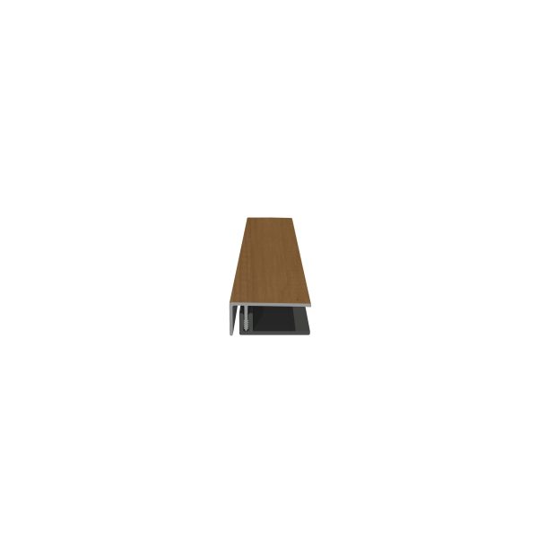 U-Profil für Fassadenprofil, foliert 50x21 mm, Länge 6,0 m, zweiteilig – Bild 5