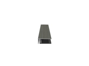 U-Profil für Fassadenprofil, foliert 50x21 mm, Länge 6,0 m, zweiteilig