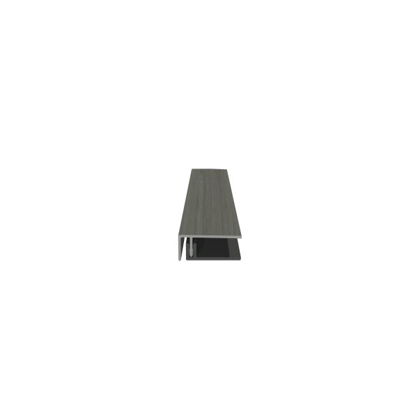 U-Profil für Fassadenprofil, foliert 50x21 mm, Länge 6,0 m, zweiteilig