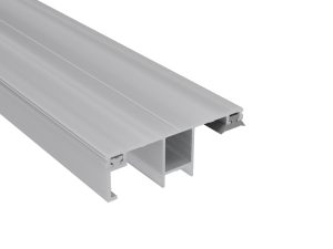 10 mm Alu-Randprofil, preßblank | L= 3000 mm mit montierten Dichtungen !