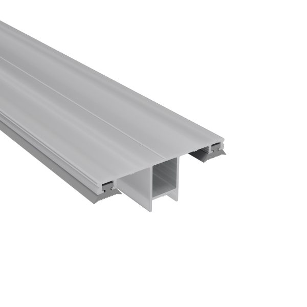 10 mm Alu-Oberprofil, preßblank | L= 2000 mm mit montierten Dichtungen !