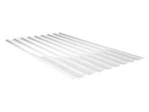 1,0 mm Lichtplatte, W-20/1100, klar aus PC, UV-einseitig - Dach, 8000 x1138mm
