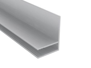 10 mm Alu-Wand / Randabschluß | L= 6100 mm VLF-WRA60, preßblank