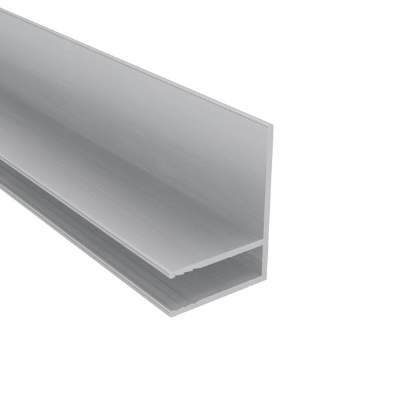 10 mm Alu-Wand / Randabschluß | L= 4100 mm VLF-WRA60, preßblank