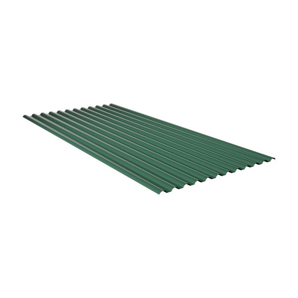 1,2 mm Sintra, 77/18  - grün metallic aus PVC, 7000 x 900 mm