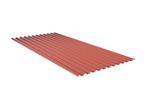 1,2 mm Sintra, 77/18  - rot-metallic aus PVC, 7000 x 900 mm