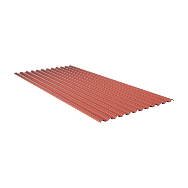 1,2 mm Sintra, 77/18  - rot-metallic aus PVC, 7000 x 900 mm