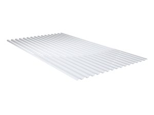 1,2 mm Spundwandplatten, 70/18  klar aus PVC, 7000 x 1090 mm
