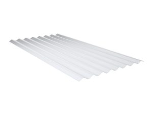 1,4 mm Lichtplatten, VLF-130/30 - Prof.8, klar aus PVC, 2500 x 1000 mm