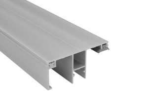 16 mm Alu-Ober-Randprofil, preßblank | L= 3000 mm mit vormontierten Dichtungen !