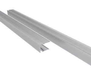 16 mm Alu-Abschlußprofil, preßblank VLF-AS60, ungeschlitzt, 980 mm lang