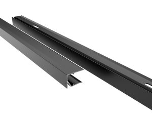 16 mm Alu-Abschlußprofil,Perlgrim-Platin  | L=980mm VLF-AST60, geschlitzt