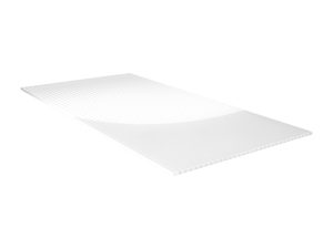 16 mm Stegdoppelplatte, opal aus "schlagzähem" Acrylglas, 2000x980mm