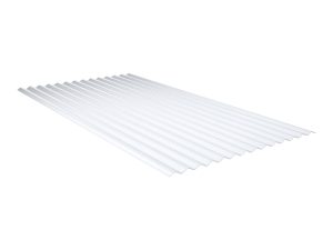 2,5 mm Prisma-Sinus 76/18, opal aus PVC, einseitig mit Wabenstruktur, 6000 x1030 mm