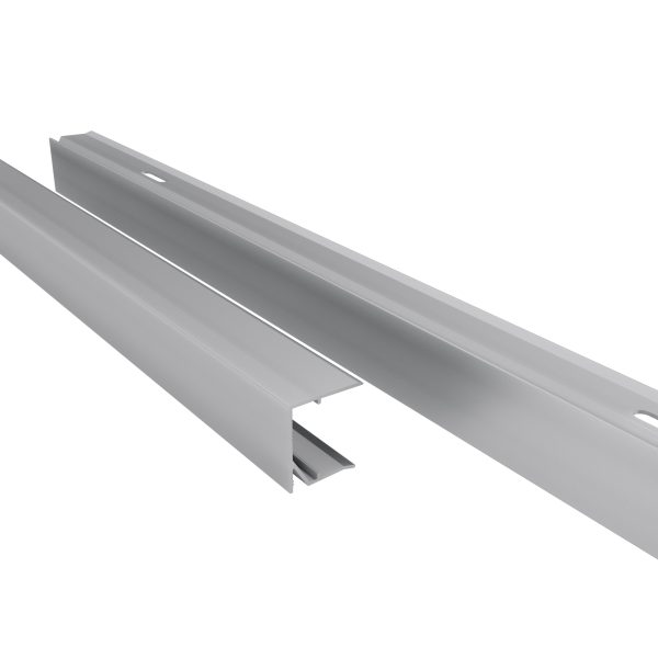 25 mm Alu-Abschlußprofil, preßblank VLF-AST60, geschlitzt, 1200 mm lang