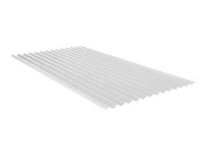 3,0 mm Lichtplatten, Sinus 76/18, klar aus Acryl, einseitig mit Wabenstruktur, 2000 x1045 mm