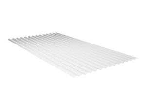 3,0 mm Lichtplatten, Sinus 76/18, klar aus Acryl, glatt, 2000 x1045 mm